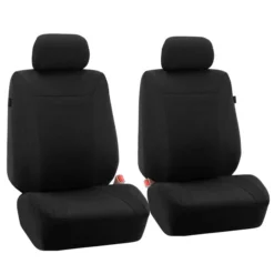 Cosmopolitan Flat Cloth Seat Covers - Front Set Black(Cosmopolitan Flat Cloth Seat Covers Front Set Black)