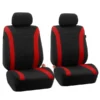 Cosmopolitan Flat Cloth Seat Covers - Front Set Red(Cosmopolitan Flat Cloth Seat Covers Front Set Red)