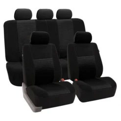 Trendy Elegance 3D Air Mesh Seat Covers - Full Set Black(Trendy Elegance 3d Air Mesh Seat Covers Full Set Black)
