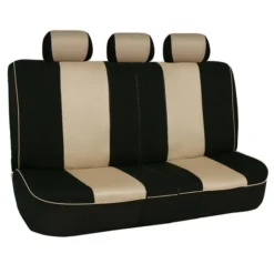 Edgy Piping Seat Covers - Rear Beige(Edgy Piping Seat Covers Rear Beige)