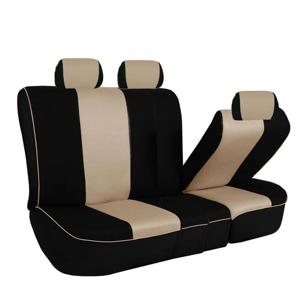 Edgy Piping Seat Covers - Rear Beige(Edgy Piping Seat Covers Rear Beige) 2 Edgy Piping Seat Covers - Rear Beige(Edgy Piping Seat Covers Rear Beige) - Image 2