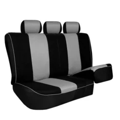 Edgy Piping Seat Covers - Rear Gray(Edgy Piping Seat Covers Rear Gray) -FH Group 88 FB063013 gray 03
