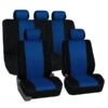 Edgy Piping Seat Covers - Full Set Blue(Edgy Piping Seat Covers Full Set Blue)