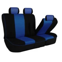 Edgy Piping Seat Covers - Full Set Blue(Edgy Piping Seat Covers Full Set Blue) -FH Group 88 FB063115 blue 04