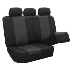 Timeless Cross Weave Seat Covers - Full Set Gray(Timeless Cross Weave Seat Cover Full Set Gray) -FH Group 88 FB064115 gray 04