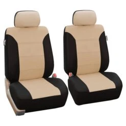 Classic Khaki Seat Covers - Front Set Beige(Classic Khaki Seat Covers Front Set Beige)
