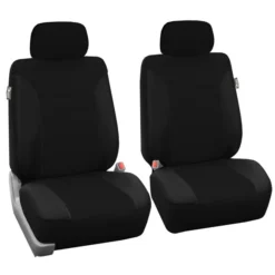 Classic Khaki Seat Covers - Front Set Black(Classic Khaki Seat Covers Front Set Black)