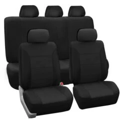 Classic Khaki Seat Covers - Full Set Black(Classic Khaki Seat Covers Full Set Black)