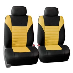 Premium 3D Air Mesh Seat Covers - Front Set Yellow(Premium 3d Air Mesh Seat Covers Front Set Yellow)