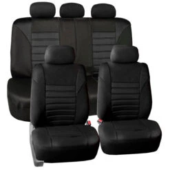 Premium 3D Air Mesh Seat Covers - Full Set Black(Premium 3d Air Mesh Seat Covers Full Set Black)