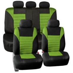 Premium 3D Air Mesh Seat Covers - Full Set Green(Premium 3d Air Mesh Seat Covers Full Set Green)