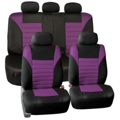 Premium 3D Air Mesh Seat Covers - Full Set Purple(Premium 3d Air Mesh Seat Covers Full Set Purple)