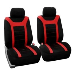 Sports Seat Covers - Front Set Red(Sports Seat Covers Front Set Red)