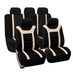 Sports Seat Covers - Full Set Beige(Sports Seat Covers Full Set Beige)