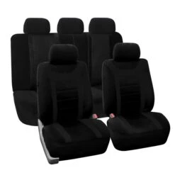 Sports Seat Covers - Full Set Black(Sports Seat Covers Full Set Black)