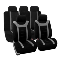 Sports Seat Covers - Full Set Gray(Sports Seat Covers Full Set Gray)