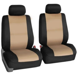 Neoprene Seat Covers - Front Set Beige(Neoprene Seat Covers Front Set Beige)