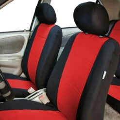 Neoprene Seat Covers - Front Set Red(Neoprene Seat Covers Front Set Red) -FH Group 88 FB083102 red 03