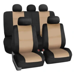 Neoprene Seat Covers - Full Set Beige(Neoprene Seat Covers Full Set Beige)