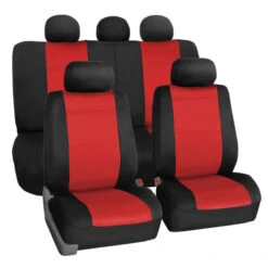 Neoprene Seat Covers - Full Set Red(Neoprene Seat Covers Full Set Red)