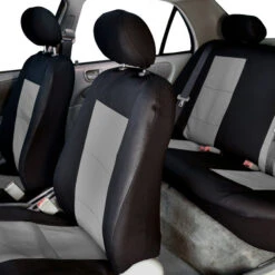 Premium Waterproof Seat Covers - Full Set Gray(Premium Waterproof Seat Covers Full Set Gray) 8 Premium Waterproof Seat Covers - Full Set Gray(Premium Waterproof Seat Covers Full Set Gray) -FH Group 88 FB085114 gray 04