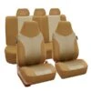 Supreme Twill Seat Covers - Full Set Beige / Tan(Supreme Twill Seat Covers Full Set Beige Tan)