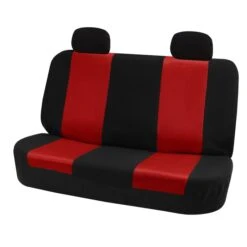 Classic Cloth Seat Covers - Rear Red(Classic Cloth Seat Covers Rear Red)