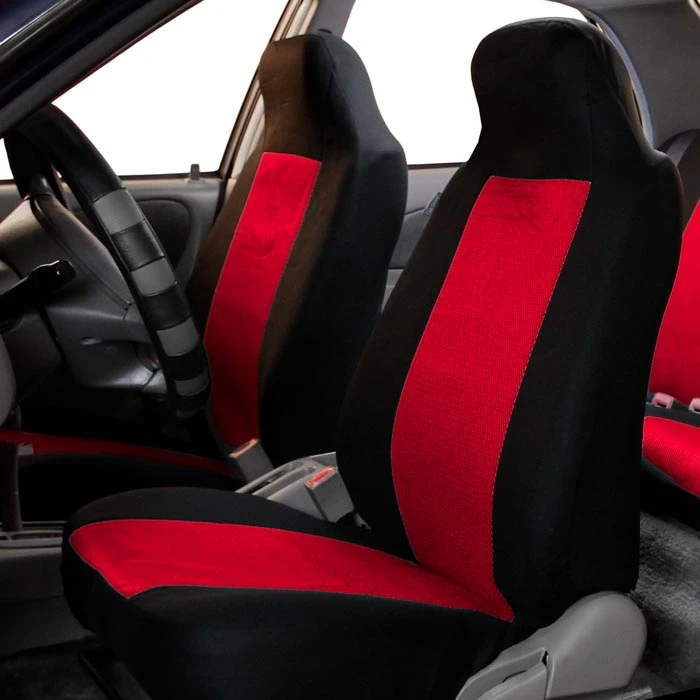 Classic Cloth Seat Covers - Front Set Red(Classic Cloth Seat Covers Front Set Red) 2 Classic Cloth Seat Covers - Front Set Red(Classic Cloth Seat Covers Front Set Red) - Image 2
