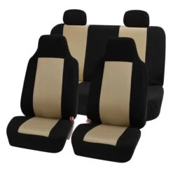 Classic Cloth Seat Covers - Full Set Beige(Classic Cloth Seat Covers Full Set Beige)