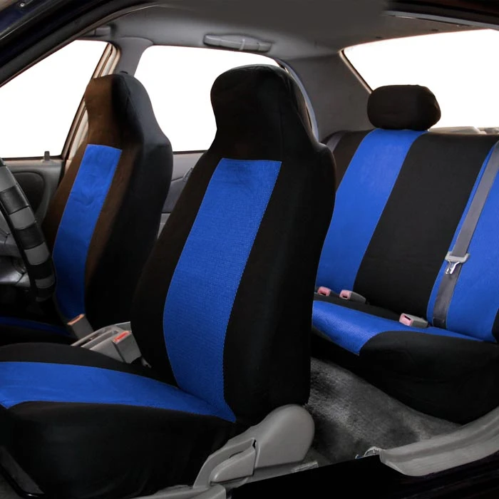Classic Cloth Seat Covers - Full Set Blue(Classic Cloth Seat Covers Full Set Blue) 4 Classic Cloth Seat Covers - Full Set Blue(Classic Cloth Seat Covers Full Set Blue) - Image 4
