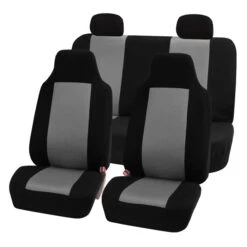 Classic Cloth Seat Covers - Full Set Gray(Classic Cloth Seat Covers Full Set Gray)
