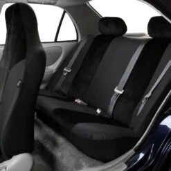 Royal Mix Seat Covers - Rear Black(Royal Mix Seat Covers Rear Black) -FH Group 88 FB103013 black 04