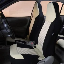 Premium Fabric Seat Covers - Front Set Beige(Premium Fabric Seat Covers Front Set Beige) -FH Group 88 FB107102 beige 02