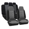 Premium Fabric Seat Covers - Full Set Gray(Premium Fabric Seat Covers Full Set Gray)