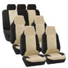 Premium Fabric 3 Row 7 Seater - Beige Seat Covers(Premium Fabric 3 Row Seat Covers Beige)