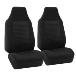 Premium Fabric 3 Row 7 Seater - Black Seat Covers(Premium Fabric 3 Row Seat Covers Black) -FH Group 88 FB107217BLACK black 02
