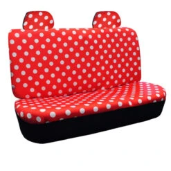 Polka Dot Seat Covers - Full Set Red(Polka Dot Seat Covers Full Set Red) -FH Group 88 FB115114 red 03