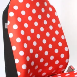 Polka Dot Seat Covers - Full Set Red(Polka Dot Seat Covers Full Set Red) -FH Group 88 FB115114 red 04