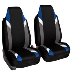 Supreme Modernistic Seat Covers - Front Set Blue(Supreme Modernistic Seat Covers Front Set Blue)