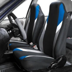 Supreme Modernistic Seat Covers - Front Set Blue(Supreme Modernistic Seat Covers Front Set Blue) -FH Group 88 FB133102 blue 02