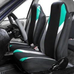 Supreme Modernistic Seat Covers - Front Set Mint(Supreme Modernistic Seat Covers Front Set Mint) -FH Group 88 FB133102 mint 02