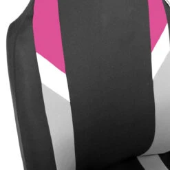 Supreme Modernistic Seat Covers - Front Set Pink(Supreme Modernistic Seat Covers Front Set Pink) -FH Group 88 FB133102 pink 03