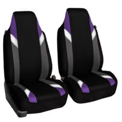 Supreme Modernistic Seat Covers - Front Set Purple(Supreme Modernistic Seat Covers Front Set Purple)
