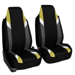 Supreme Modernistic Seat Covers - Front Set Yellow(Supreme Modernistic Seat Covers Front Set Yellow)