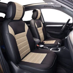 Premium Car Seat Cushions - Full Set Beige(Premium Car Seat Cushions Full Set Beige) -FH Group 88 FB201115 beige 03