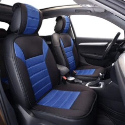 Premium Car Seat Cushions - Full Set Blue(Premium Car Seat Cushions Full Set Blue) -FH Group 88 FB201115 blue 02