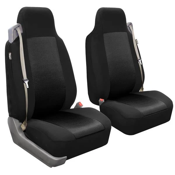 Flat Cloth All-Purpose Built-In Seatbelt Classic Cloth Seat Covers - Front Set Black(Flat Cloth All Purpose Built In Seatbelt Classic Cloth Seat Covers Front Set Black) 1 Flat Cloth All-Purpose Built-In Seatbelt Classic Cloth Seat Covers - Front Set Black(Flat Cloth All Purpose Built In Seatbelt Classic Cloth Seat Covers Front Set Black)