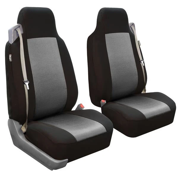 Flat Cloth All-Purpose Built-In Seatbelt Classic Cloth Seat Covers - Front Set Gray(Flat Cloth All Purpose Built In Seatbelt Classic Cloth Seat Covers Front Set Gray) 1 Flat Cloth All-Purpose Built-In Seatbelt Classic Cloth Seat Covers - Front Set Gray(Flat Cloth All Purpose Built In Seatbelt Classic Cloth Seat Covers Front Set Gray)