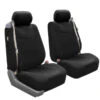 Flat Cloth All-Purpose Built-In Seatbelt Seat Covers - Front Set Black(Flat Cloth All Purpose Built In Seatbelt Seat Covers Front Set Black)