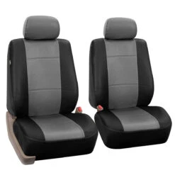 Premium PU Leather 3 Row 8 Seater - Gray / Black Seat Covers(Premium Pu Leather 3 Row Seat Covers Gray Black) 10 Premium PU Leather 3 Row 8 Seater - Gray / Black Seat Covers(Premium Pu Leather 3 Row Seat Covers Gray Black) -FH Group 88 PU002115 grayblack 02